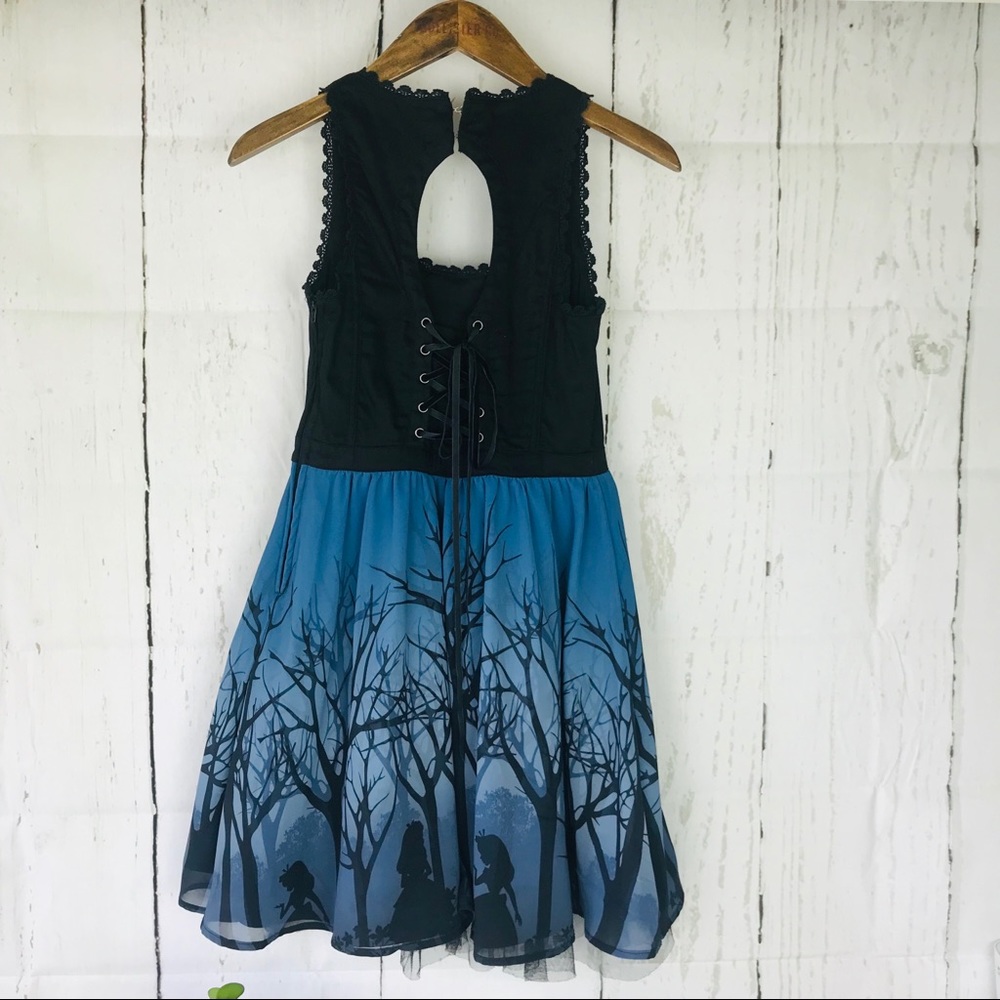 Disney bound gothic Alice in wonderland sun dress